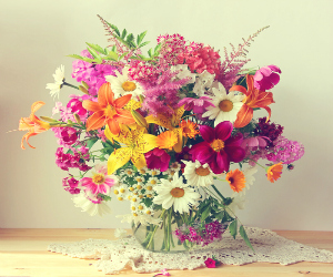 Flowers from a famer's market